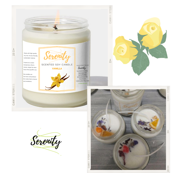 Vanilla - Serenity Scented Soy Candle