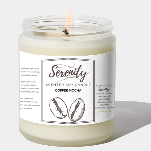 Coffee Mocha - Serenity Scented Soy Candle