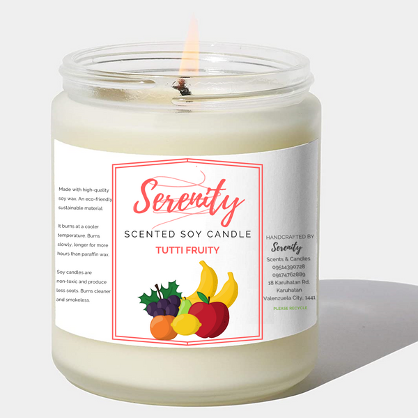 Tutti Fruity -Serenity Scented Soy Candle