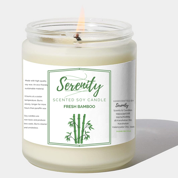 Fresh Bamboo - Serenity Scented Soy Candle