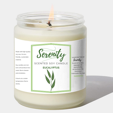 Eucalyptus - Serenity Scented Soy Candle